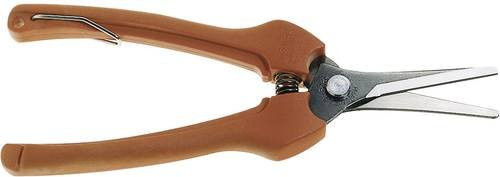Bahco P128-19 Leseschere in Braun mit Kunststoffelementen, Länge: 19 cm - Bild 1