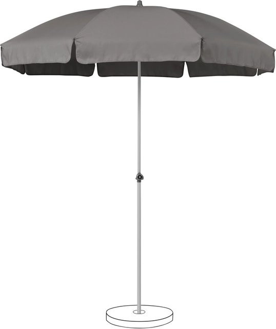 Suncomfort by Glatz Marktschirm Stone Grey mit Handöffner und UPF 50+ aus Polyester-Gewebe - Bild 1