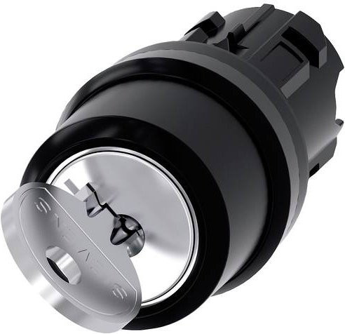 Siemens Schlüsselschalter 3SU1000-4CC01-0AA0 Schwarz aus Kunststoff mit IP66, IP67, IP69/IP69K Schutzart - Bild 1