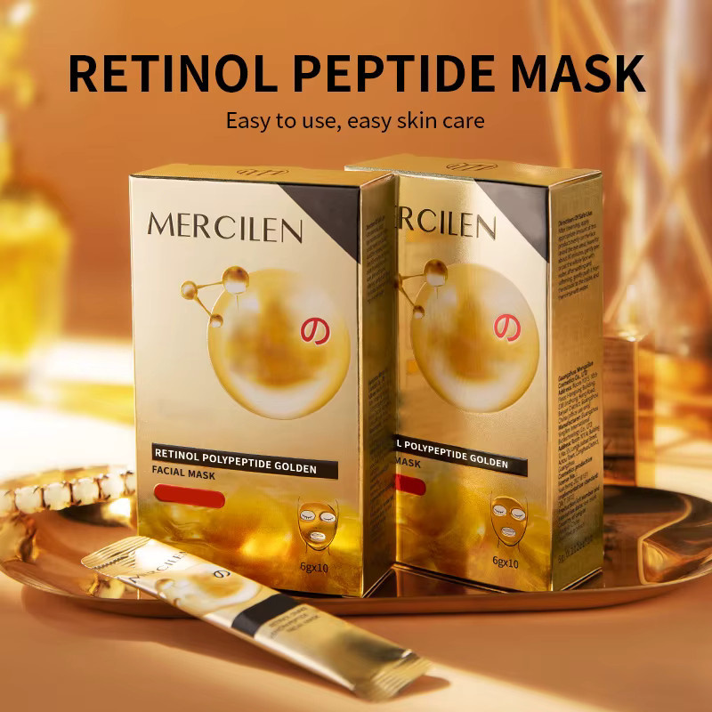 MERCILEN Retinol Peptid Peel-Off Maske, 60 g, mit Retinol, Hyaluronsäure und Peptiden - Bild 3