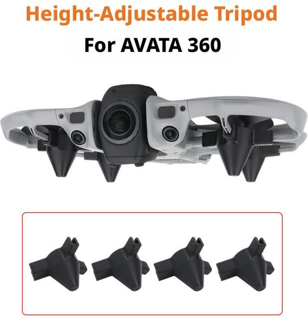 DJI Avata 360 Landegestell mit 5 mm Verlängerungsbeinen und Schnellverschluss in Schwarz - Bild 1