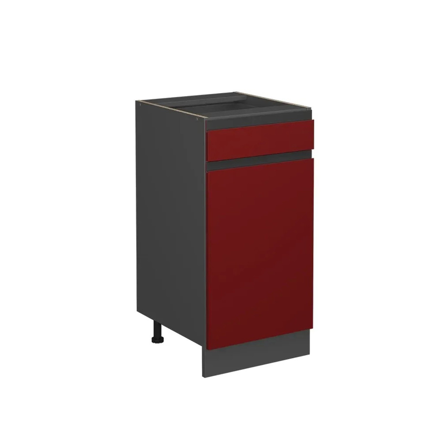 Vicco Küchenunterschrank R-Line J-Shape modern Anthrazit Rot Breite: 40 cm - Bild 3