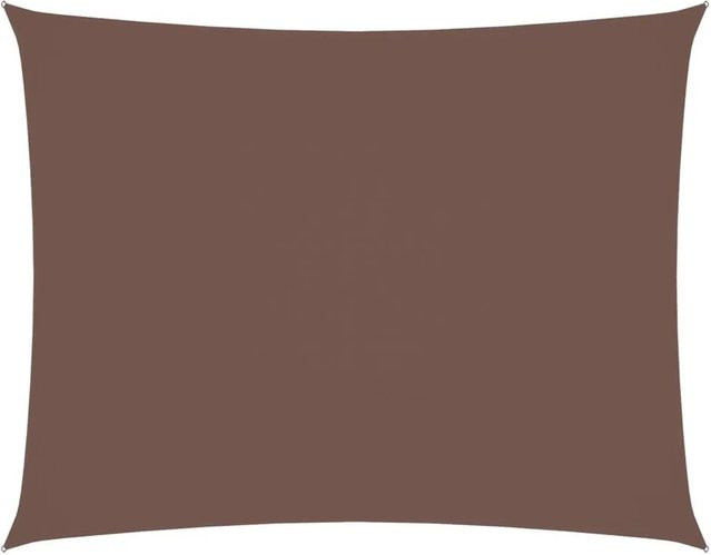 vidaXL Sonnensegel aus PU-beschichtetem Oxford-Gewebe, rechteckig, Braun, B x T: 4 x 6 m - Bild 1