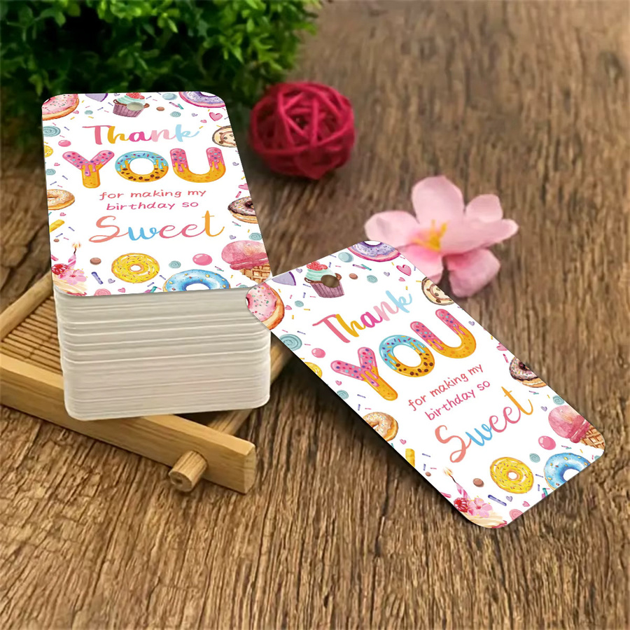 50 Stück Geschenkanhänger aus Papier in Multicolour für Geburtstage und DIY-Bastelprojekte - Bild 3