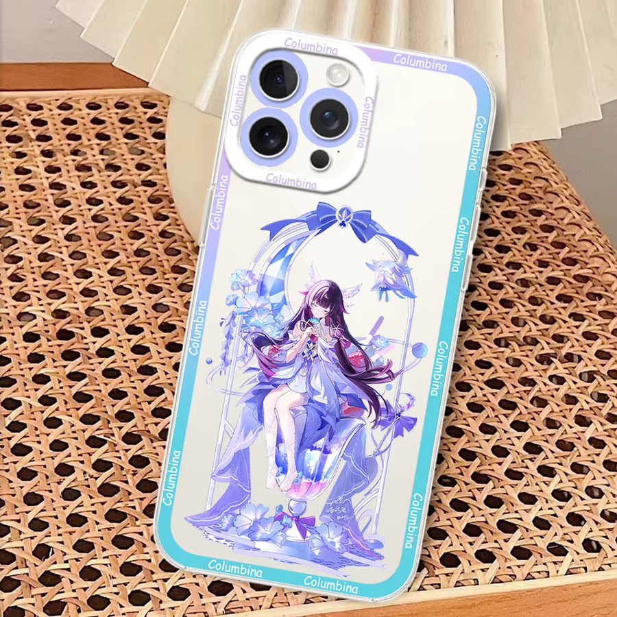 Genshin Impact Columbina Handyhülle für Samsung Galaxy S26 S24 S25 S24 Ultra S24 Plus S24 FE S23 S23 Ultra S23 Plus S23 FE A57 A54 Transparente Schutzhülle - Bild 2