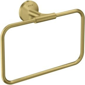 Hansgrohe Axor Uni. Circular Handtuchring in Schwarz gebürstet zur Wandmontage, Breite: 25,0 cm, Höhe: 21,6 cm - Bild 1