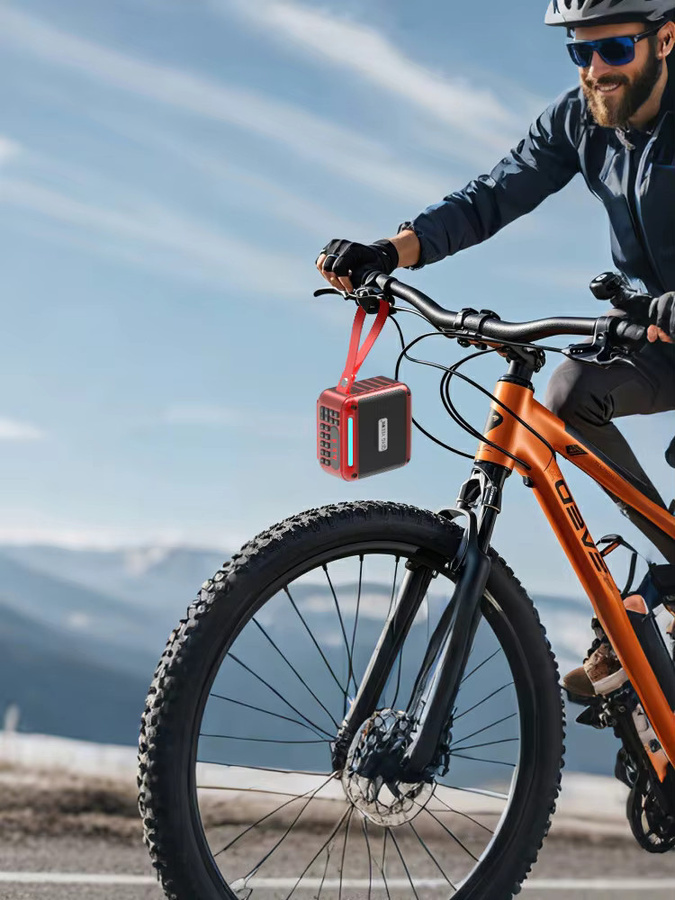 JINSERTA Mini Tragbarer Bluetooth-Lautsprecher mit HiFi-Klang, TWS-Funktion, Display und USB-Anschluss, Grün - Bild 4