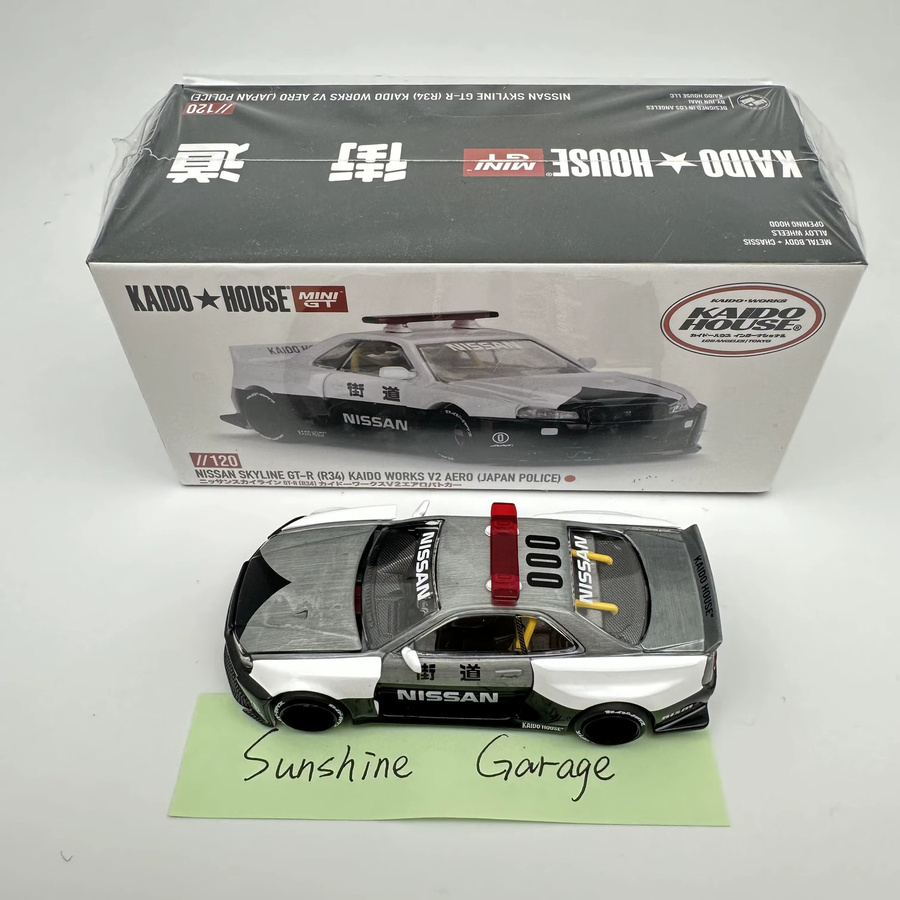 MINIGT Kaido House Skyline GTR R34 510 Wagon R33 NSX Diorama, Automodell, 1:64 - Bild 2