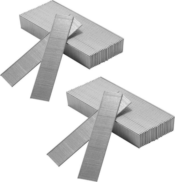 STAHLWERK Druckluft Nägel Gauge 18, 20 mm Länge, 2 mm Kopf, verzinkt, 10000er Set, Silber - Bild 1