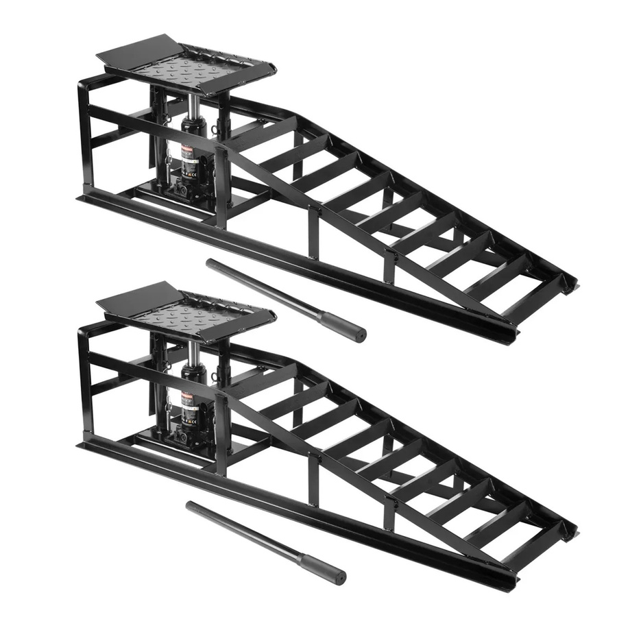STAHLWERK Hydraulische Auffahrrampe Gth-14 St 2er Set in Schwarz mit 5 Tonnen Tragkraft - Bild 2