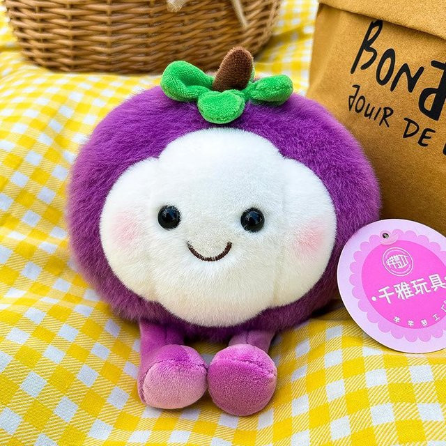 Süße Gemüse Obst Puppen Kohl Mais Aubergine, Plüschtiere, bunt, 20 cm - Bild 1