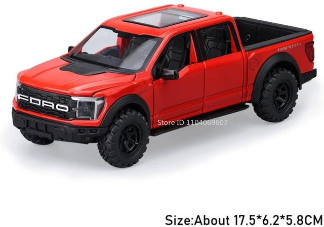 Linyi toy car F150 Hilux Modellspielzeug, Geländewagen, 1:32, mit Licht und Sound, ab 14 Jahren - Bild 1