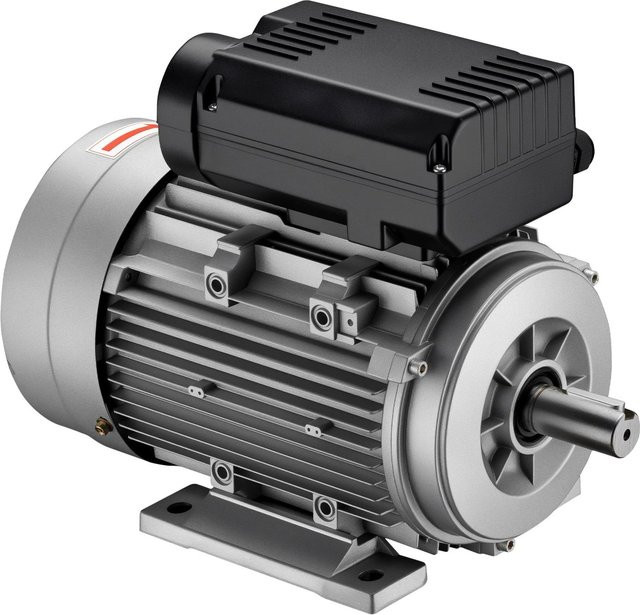 Wiltec Elektromotor 1-phasig 2-polig 22kW 230V mit Aluminiumwicklung in Silber und Grau - Bild 1