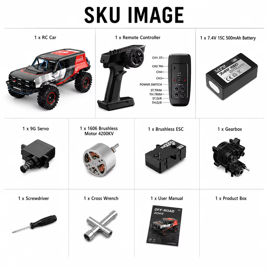 MJX Hyper Go H18P, RC Auto, 1:18, ferngesteuert, ab 14 Jahren - Bild 6