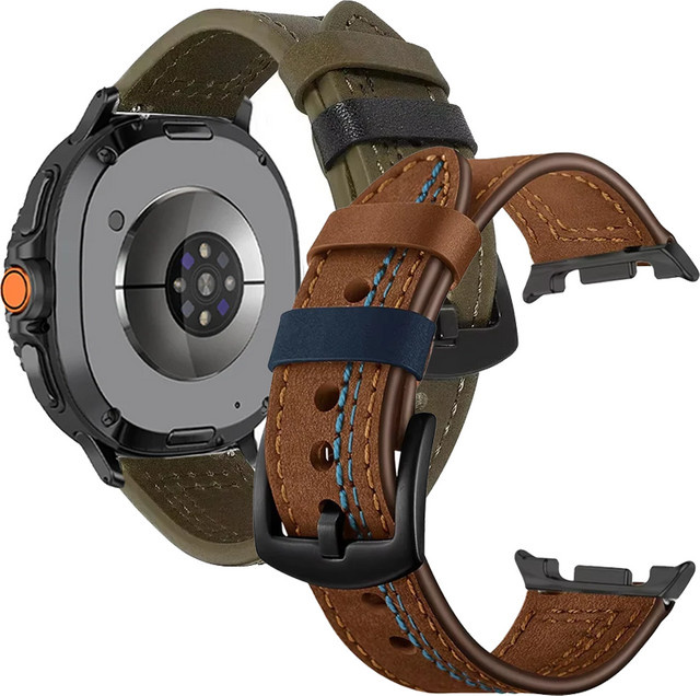 Samsung Uhrenarmband Leder, brown, Unisex - Bild 1