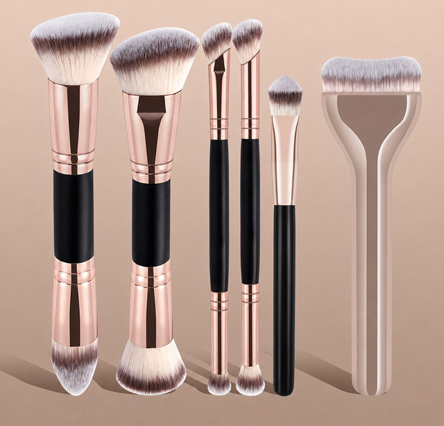 LUXEBLEND Make-up-Pinsel-Set, 6-teilig, Nylonborsten, Unisex - Bild 1