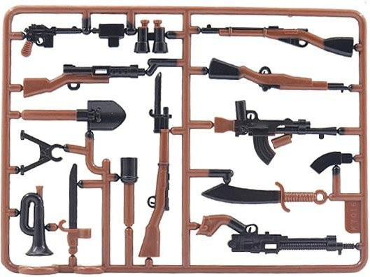 Playmobil WK2 98K Gewehre Armee Soldaten Militär, Mini Actionfiguren, weiß, ab 14 Jahre - Bild 1