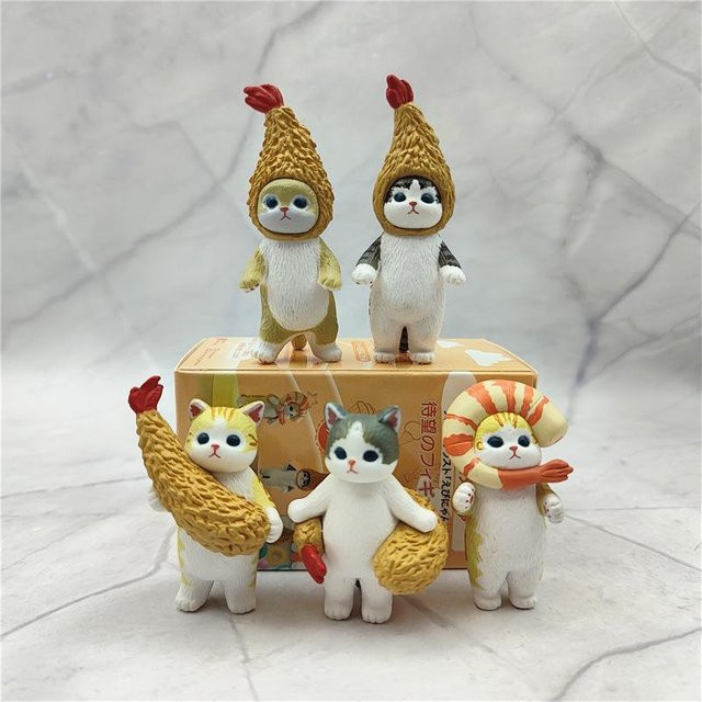Mufosand Schlüsselanhänger Gebratener Haifisch Katze, Gray, Unisex - Bild 1