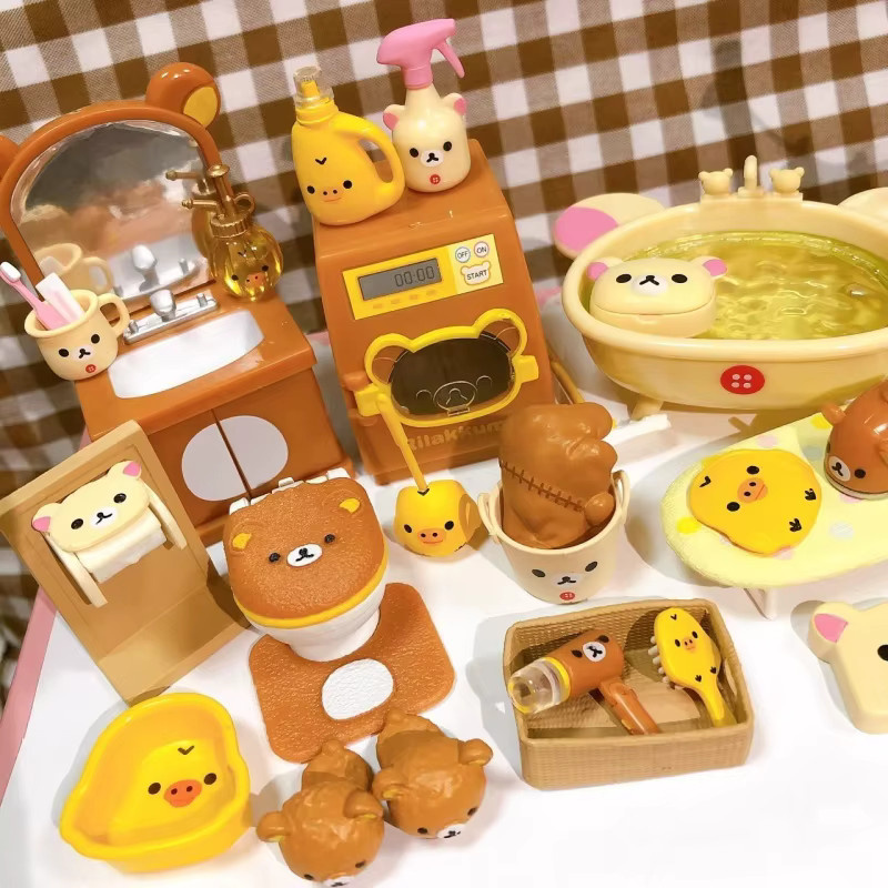 Re-Ment Easy Bear Badezimmer-Serie Blind Box Miniaturszene aus Kunststoff in Mehrfarbig - Bild 2