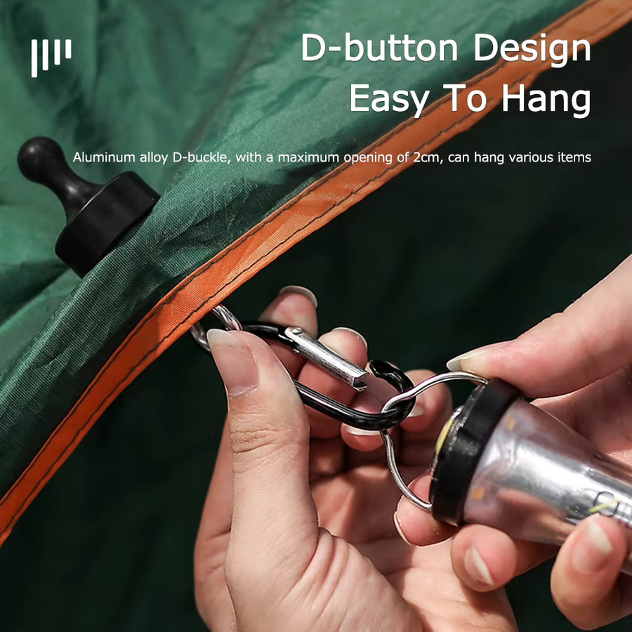 ANENG Magnetische Camping Haken mit Karabiner Clip in Schwarz - Bild 5