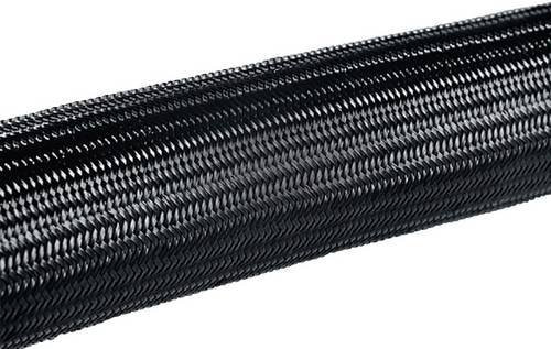 HellermannTyton Geflechtschlauch HEGPA6625-PA66-BK Schwarz Polyamid 18 bis 28 mm 50 m - Bild 1