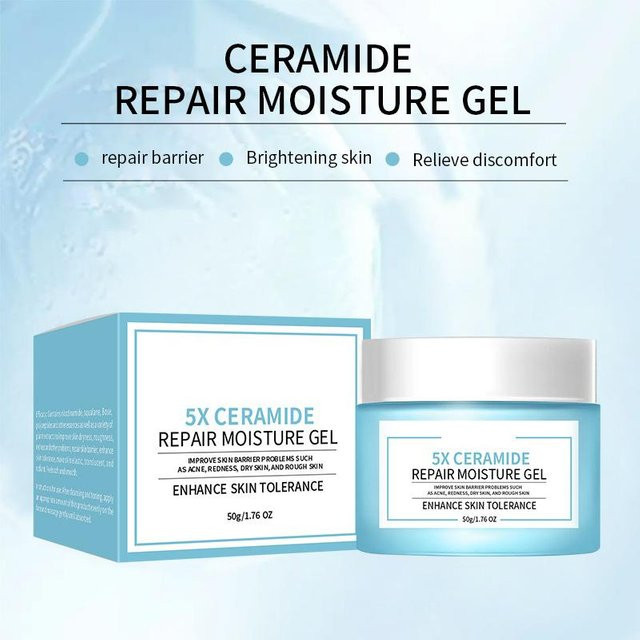 HYQING Ceramide Feuchtigkeitscreme, 50 g, mit Niacinamid, Peptide, Hyaluronsäure - Bild 1
