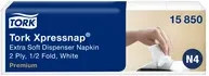 Tork Xpressnap Extra Soft Papierservietten Weiß 8 Stück - Bild 2