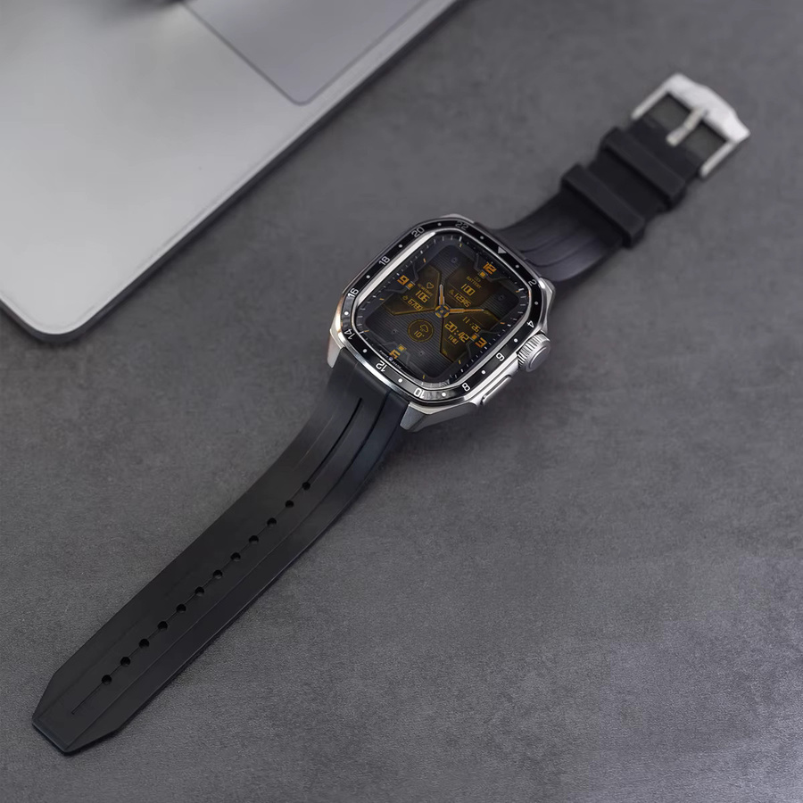 FancyWrist Uhrenarmband Silikon, Metallgehäuse, für Apple Watch 46 mm - Bild 2
