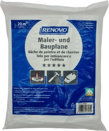 RENOVO Profi Bauplane transparent B: 4 m, L: 5 m - Bild 1