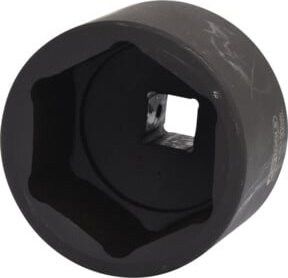 KS Tools Sechskant-Kraftstecknuss kurz 1 Zoll aus Chrom-Molybdän in Schwarz 90 mm - Bild 1