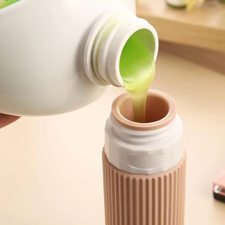MOZHOU Reiseflaschen-Set für Lotion und Duschgel, multicolour, 4er-Set - Bild 3