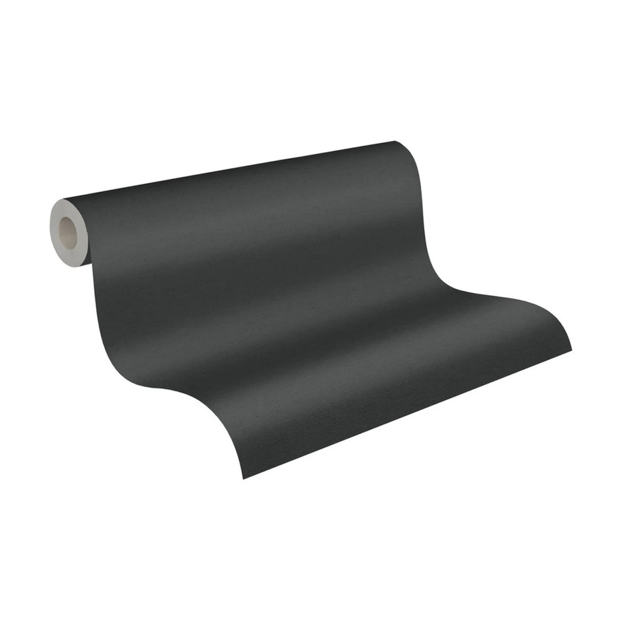 A.S. Création Vliestapete Uni Schwarz Matt B: 53 cm, L: 10,05 m - Bild 5