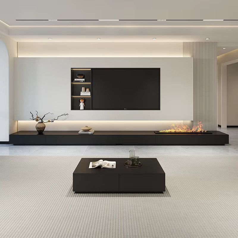 DUTRIEUX TV-Schrank aus Holz im nordischen Design, minimalistischer vertikaler TV-Ständer für dein Wohnzimmer - Bild 2