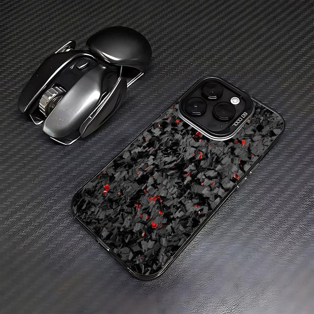 Handyhülle im Kohlefaser-Muster für Samsung Galaxy A35 5G in Schwarz - Bild 1