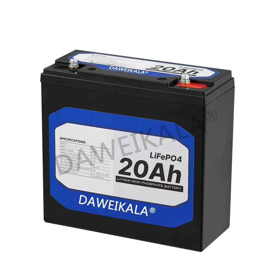 DAWEIKALA LiFePO4 Akku 12V 20Ah Lithium-Eisenphosphat Batterie in Schwarz für Kinderroller und Elektro-Boots - Bild 3