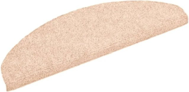 vidaXL Selbstklebende Treppenmatten aus Nadelvlies in Braun, 5 Stück, B/T/H: 65 x 21 x 4 cm - Bild 1