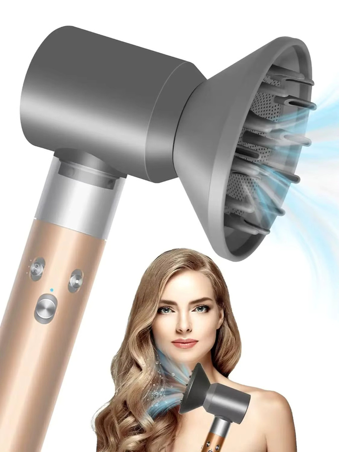 Dyson Diffusorzubehör für Airwrap HS05 HS01 Styler, Gold, Grau - Bild 6