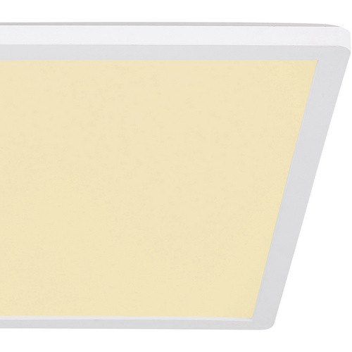 Globo LED-Deckenleuchte Sapana in Weiß aus Kunststoff mit warmweißem Licht, B/H/T: 42 x 42 x 2,5 cm - Bild 1