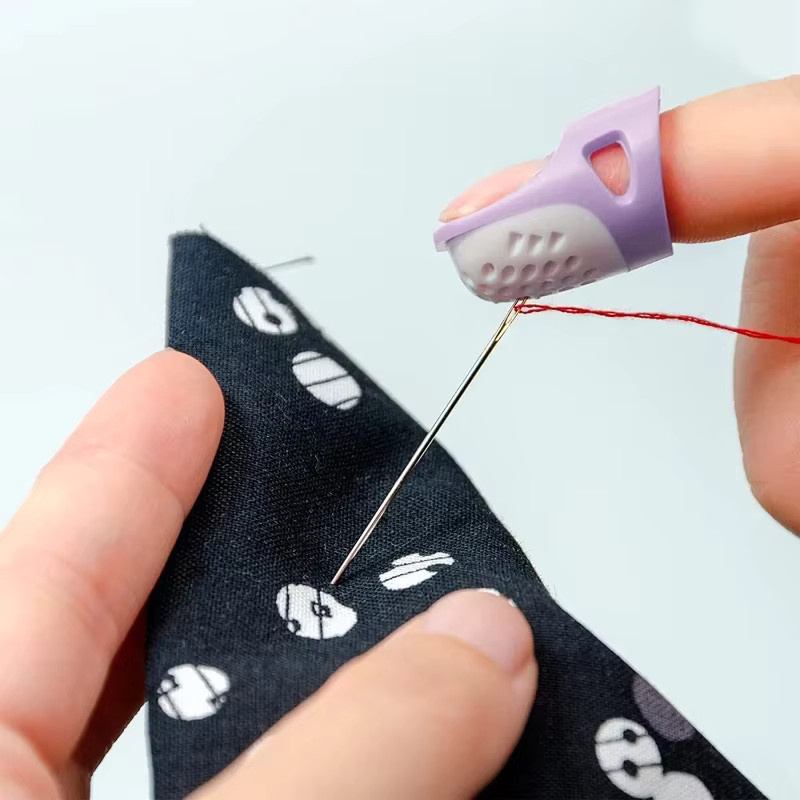 HOCOSHINE Silikon Fingerhüte in Lila als Anti-Slip Finger Abdeckungen für Handarbeit und Näbzubehör - Bild 4