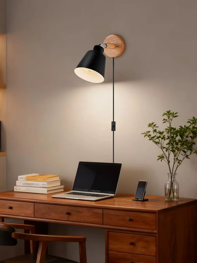 CHENBEN LED Wandleuchte Modern Nordic Design in Schwarz mit warmweißem Licht - Bild 4