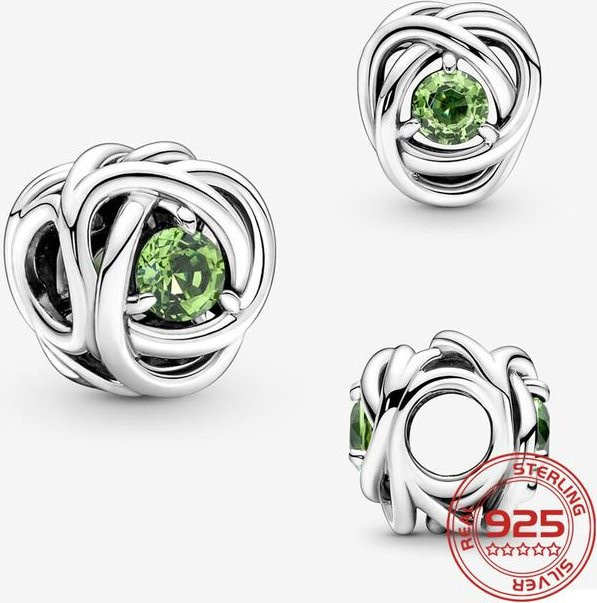 Allbestart Charm, 925 Silber, Zirkonia, Damen, grau - Bild 1