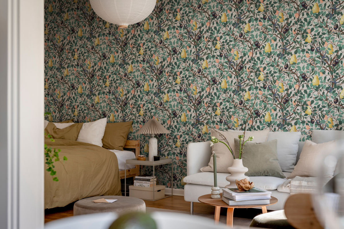 Rebel Walls Tapete Fruit Garden in Multicolour mit botanischem Floral-Design und Vintage-Stil - Bild 3