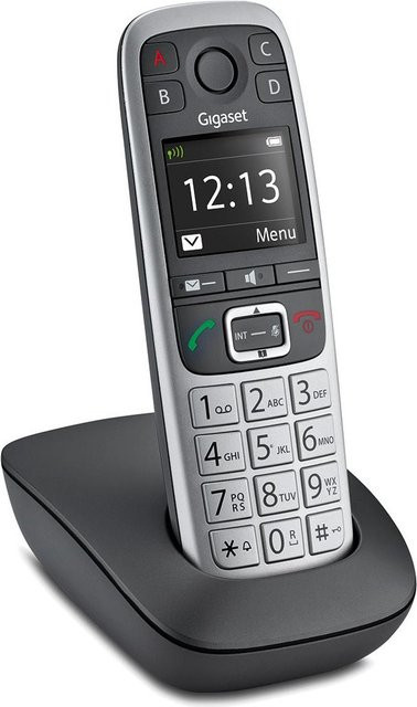 Gigaset E560 Schnurlostelefon mit Rufnummernanzeige, Hands-free und Call-Blocking in Platin - Bild 1