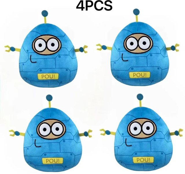 Yiran toy Pou Plüschtier, Alien, 21cm, ab 14 Jahren - Bild 1