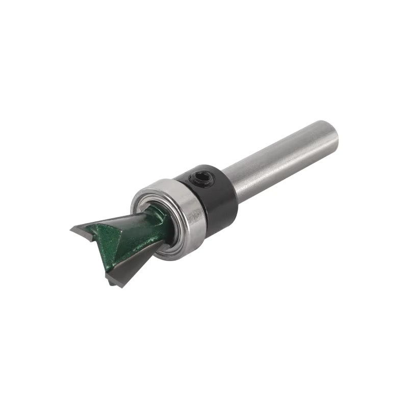 Hartmetall Schwalbenschwanz Fräser Set für Holzbearbeitung in Silber mit Schaftgrößen 6 mm, 6,35 mm und 8 mm - Bild 2