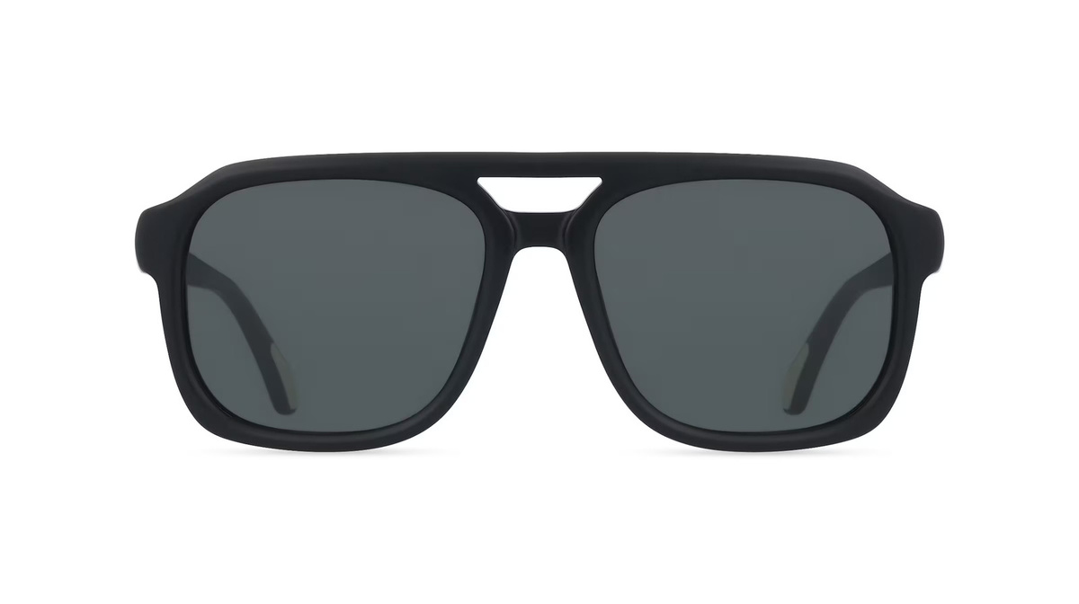Moncler ME6024 Sonnenbrille Vollrand, Quadratisch, Acetat, Unisex, Schwarz, Grau - Bild 1