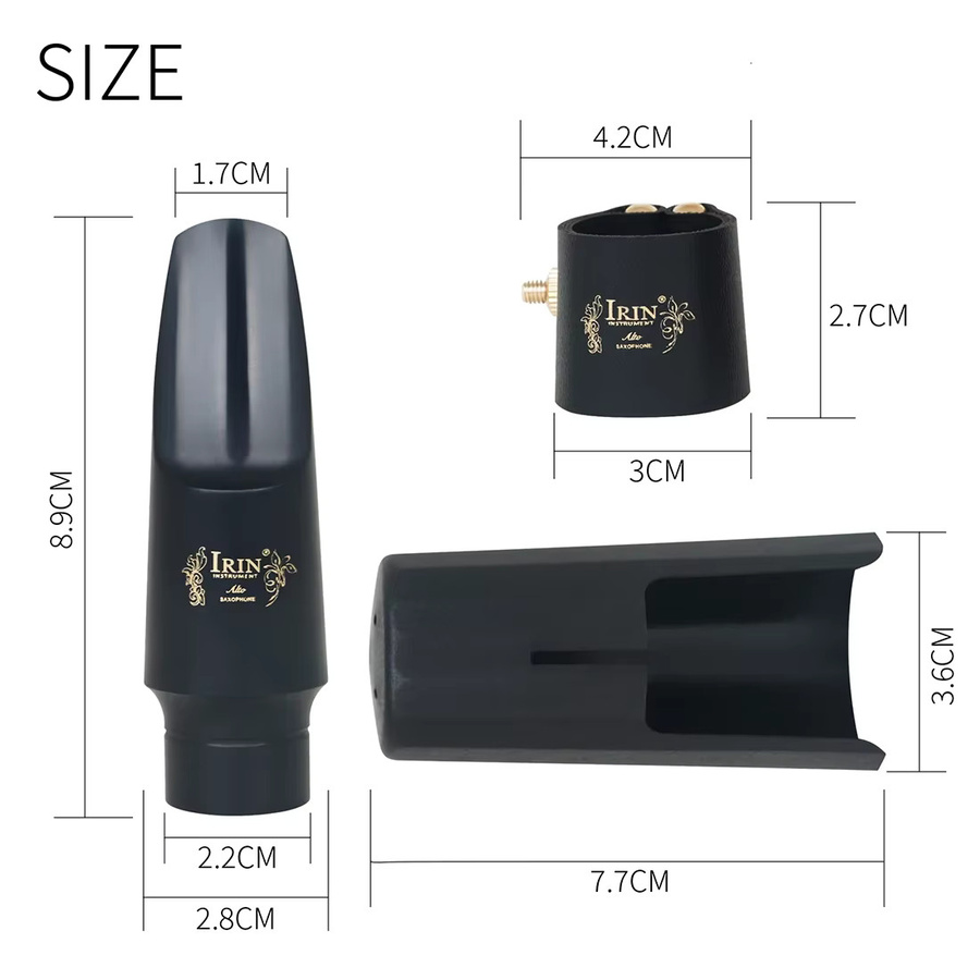 Picard Saxophon Zubehör Set in Schwarz mit Mundstück, Kopfhörer und Hut - Bild 3