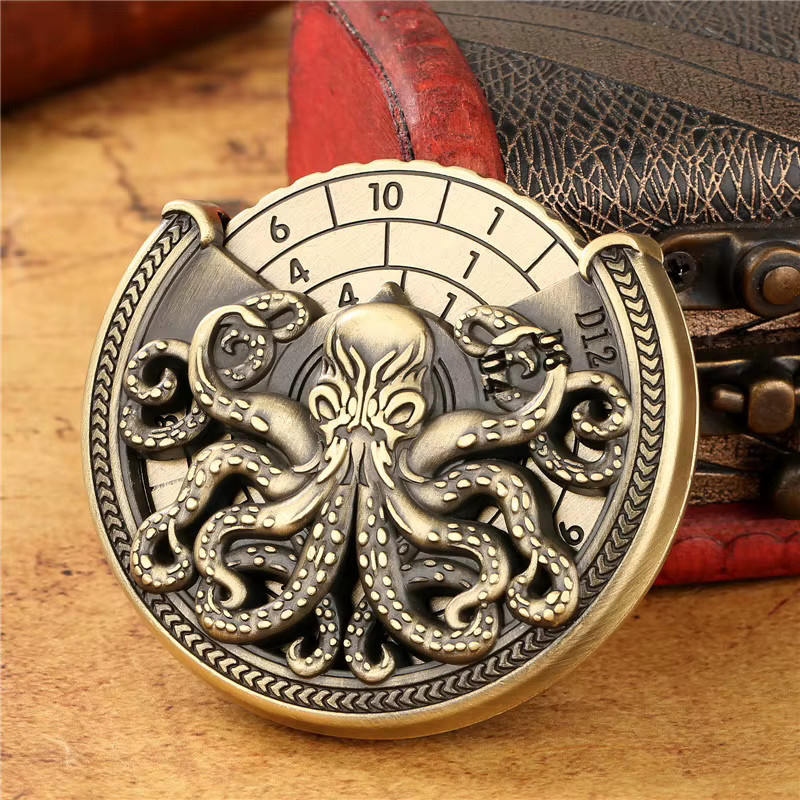 Creative Octopus Design Würfelspinner, Metall, Grau, Zubehör - Bild 3