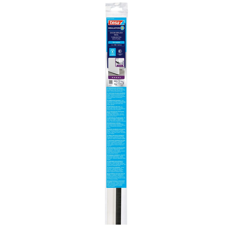 tesa Insulation Türdichtung Bürste Textil Weiß selbstklebend - Bild 2