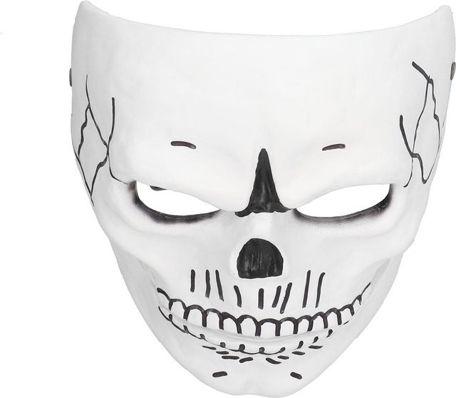 OutsideWorld Halloween Maske, Gruselige Totenkopfmaske, Harz, Weiß - Bild 1